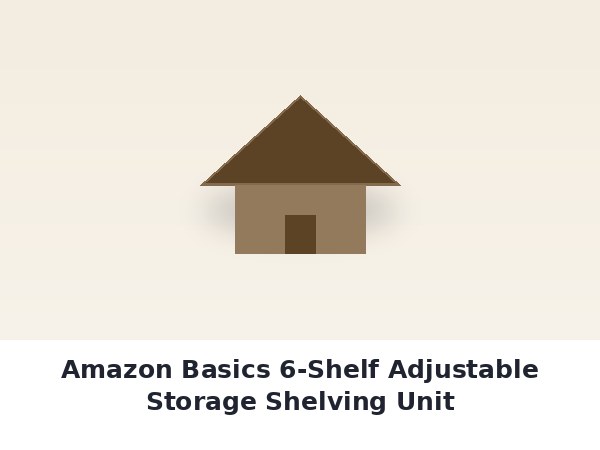 Amazon Basics 6-Shelf Adjustable Storage Shelving Unit