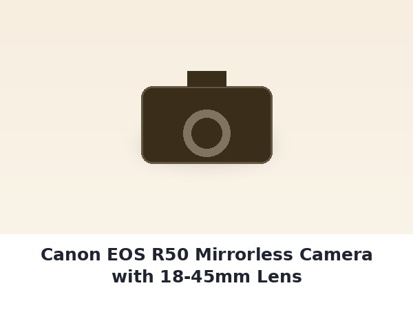 Canon EOS R50 Mirrorless Camera with 18-45mm Lens