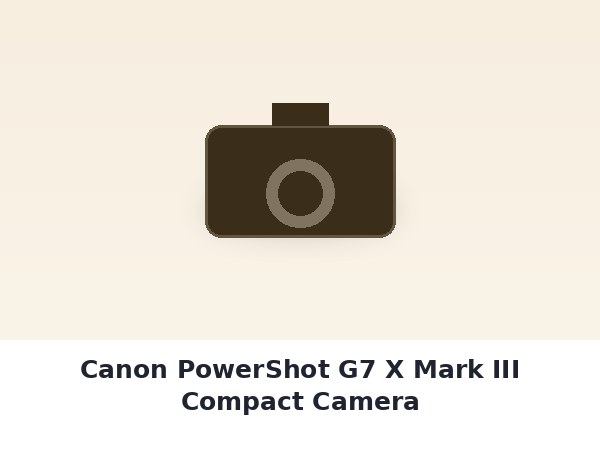 Canon PowerShot G7 X Mark III Compact Camera