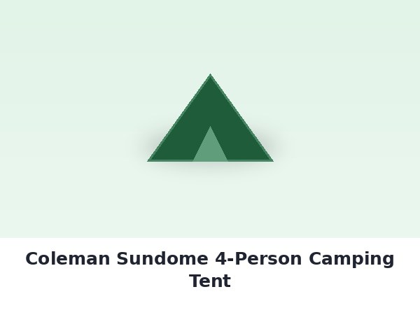 Coleman Sundome 4-Person Camping Tent