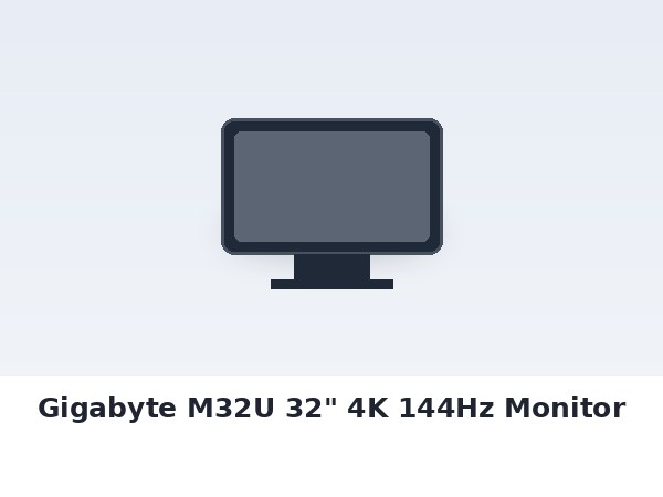 Gigabyte M32U 32" 4K 144Hz Monitor