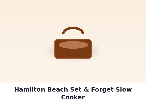 Hamilton Beach Set & Forget Slow Cooker