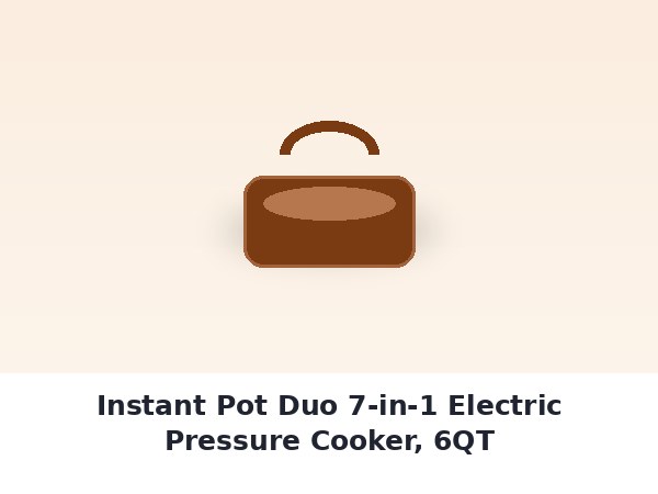 Instant Pot Duo 7-in-1 Electric Pressure Cooker, 6QT
