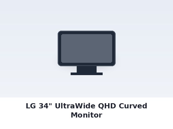 LG 34" UltraWide QHD Curved Monitor