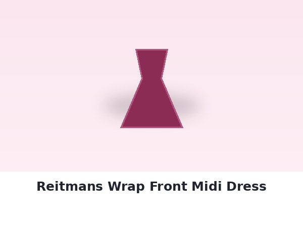 Reitmans Wrap Front Midi Dress