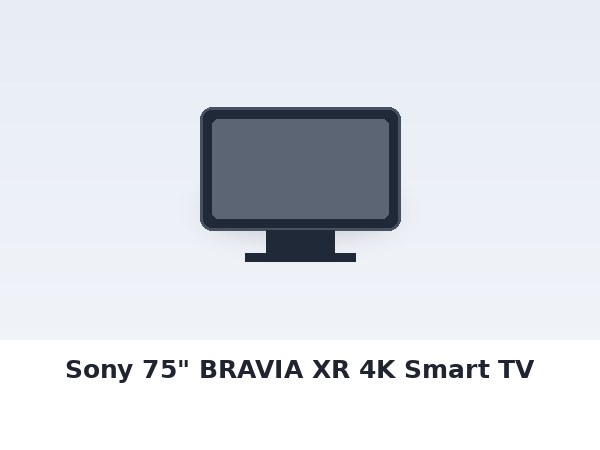 Sony 75" BRAVIA XR 4K Smart TV