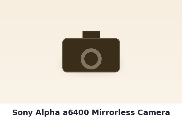 Sony Alpha a6400 Mirrorless Camera