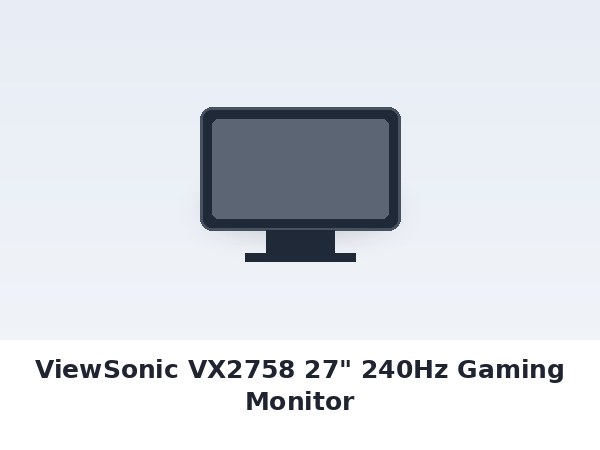 ViewSonic VX2758 27" 240Hz Gaming Monitor