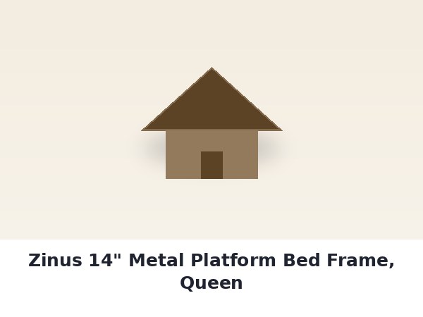 Zinus 14" Metal Platform Bed Frame, Queen